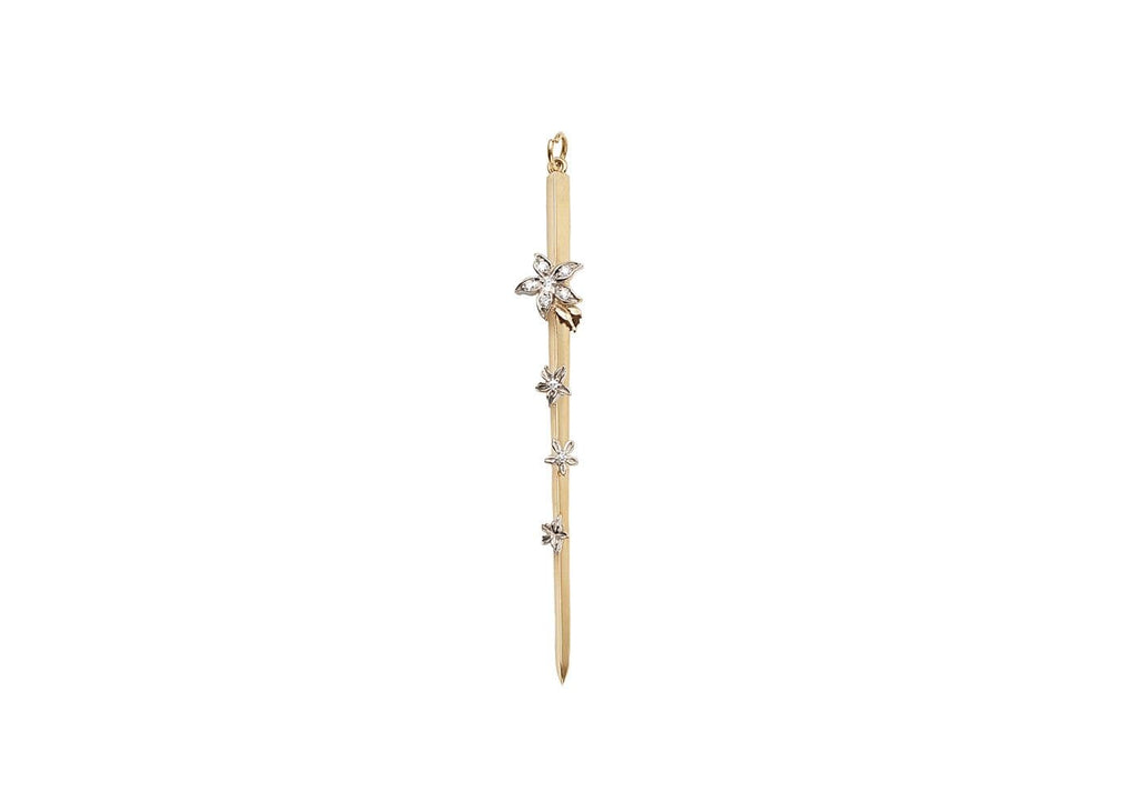 Blossoms Thorn Pendant : in Mixed Gold with Diamonds and an Annex Link view 1