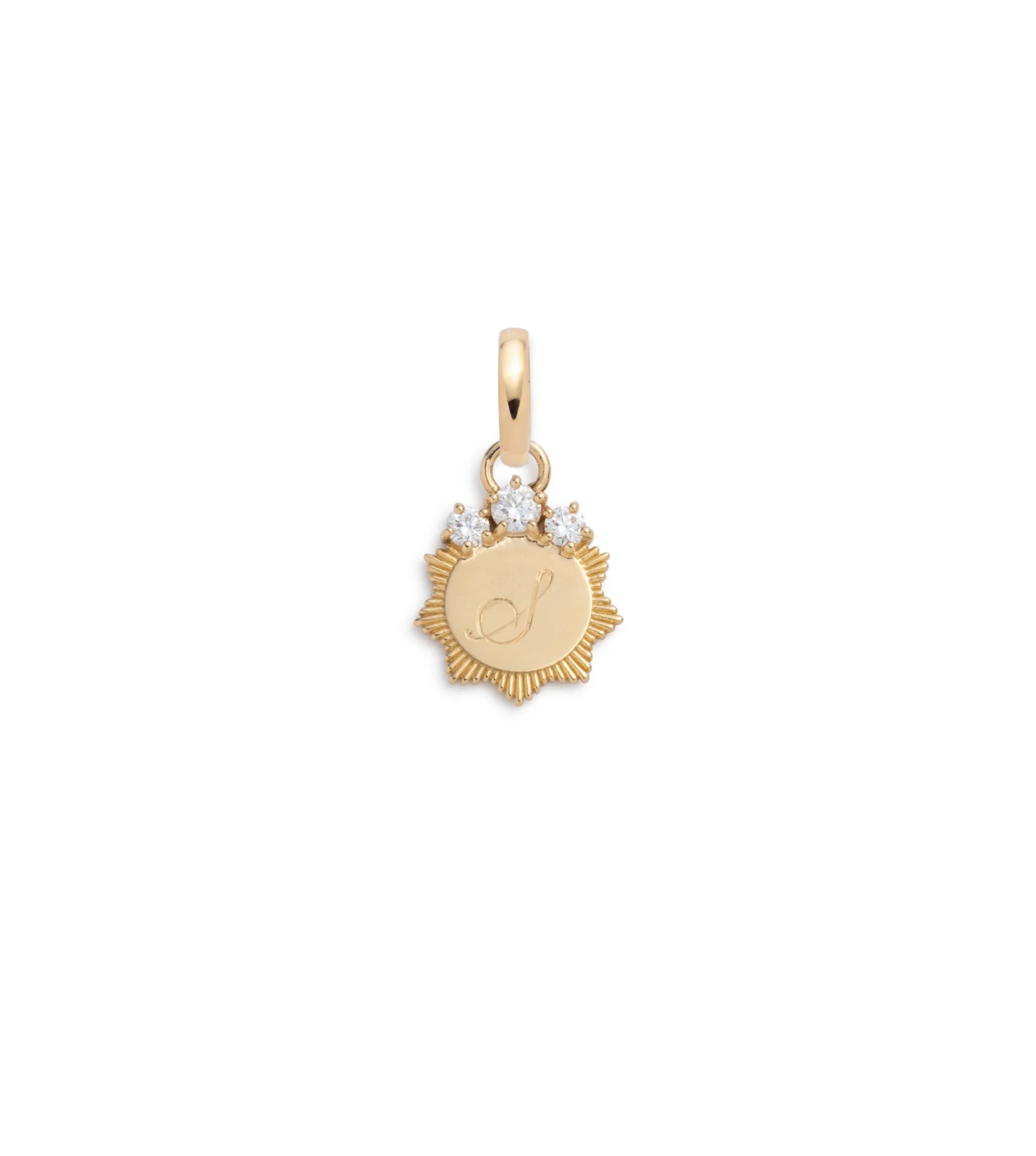 Diamond Engravable : Miniature Medallion with Oval Pushgate