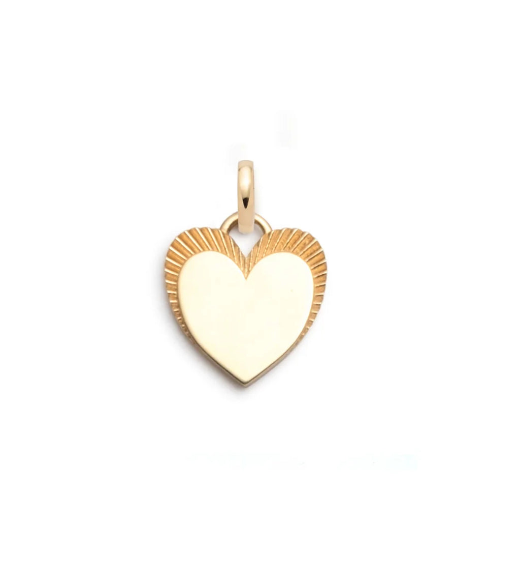 Engravable Heart : Baby Medallion with Oval Pushgate Annex Link view 1