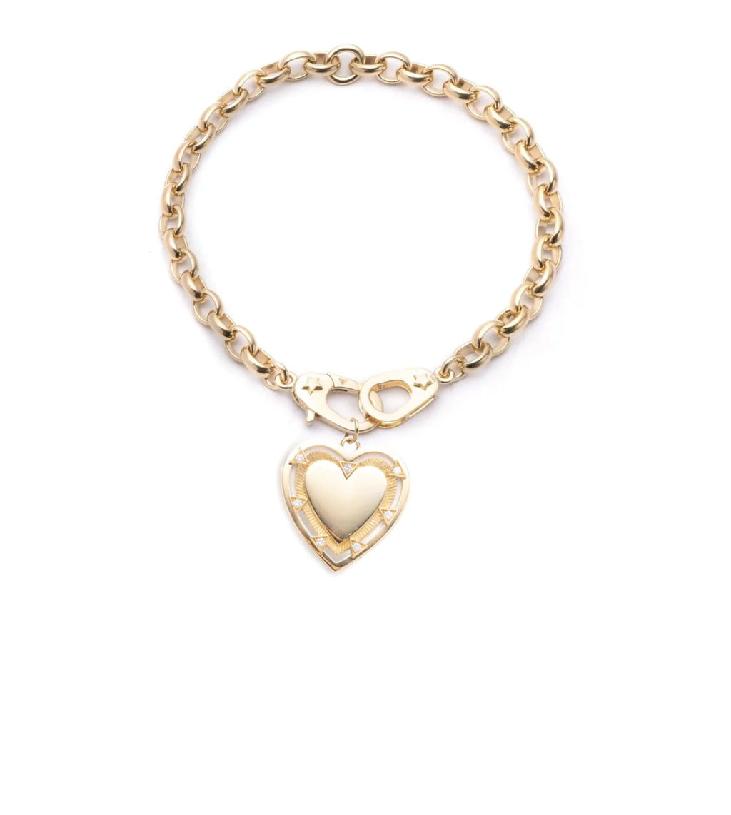 Heart Token - Love : Heavy Belcher Sister Hook Bracelet view 1