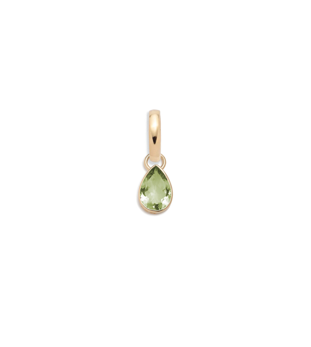 Forever & Always a Pair - Love : 0.65ct Peridot Pear Pendant with Annex Link view 1