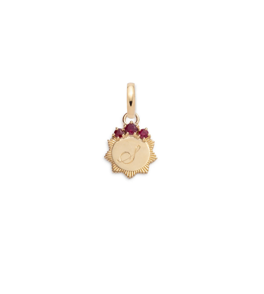 Ruby Engravable : Miniature Medallion with Oval Pushgate view 1