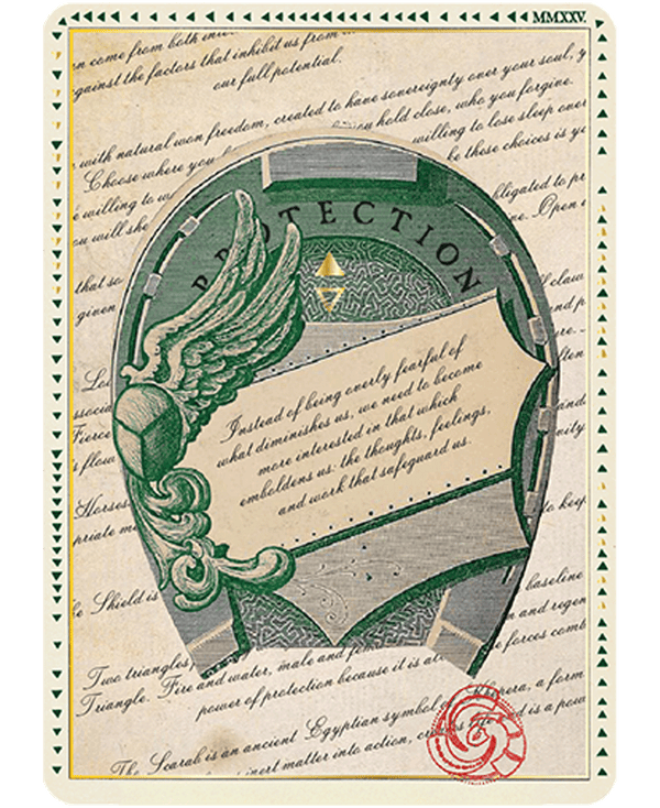 Protection <div style="font-family: 'Basketville', serif; font-style: italic; text-transform: capitalize !important; font-size: 9pt; padding-top: 2px; ">Horseshoe, Claw</div>