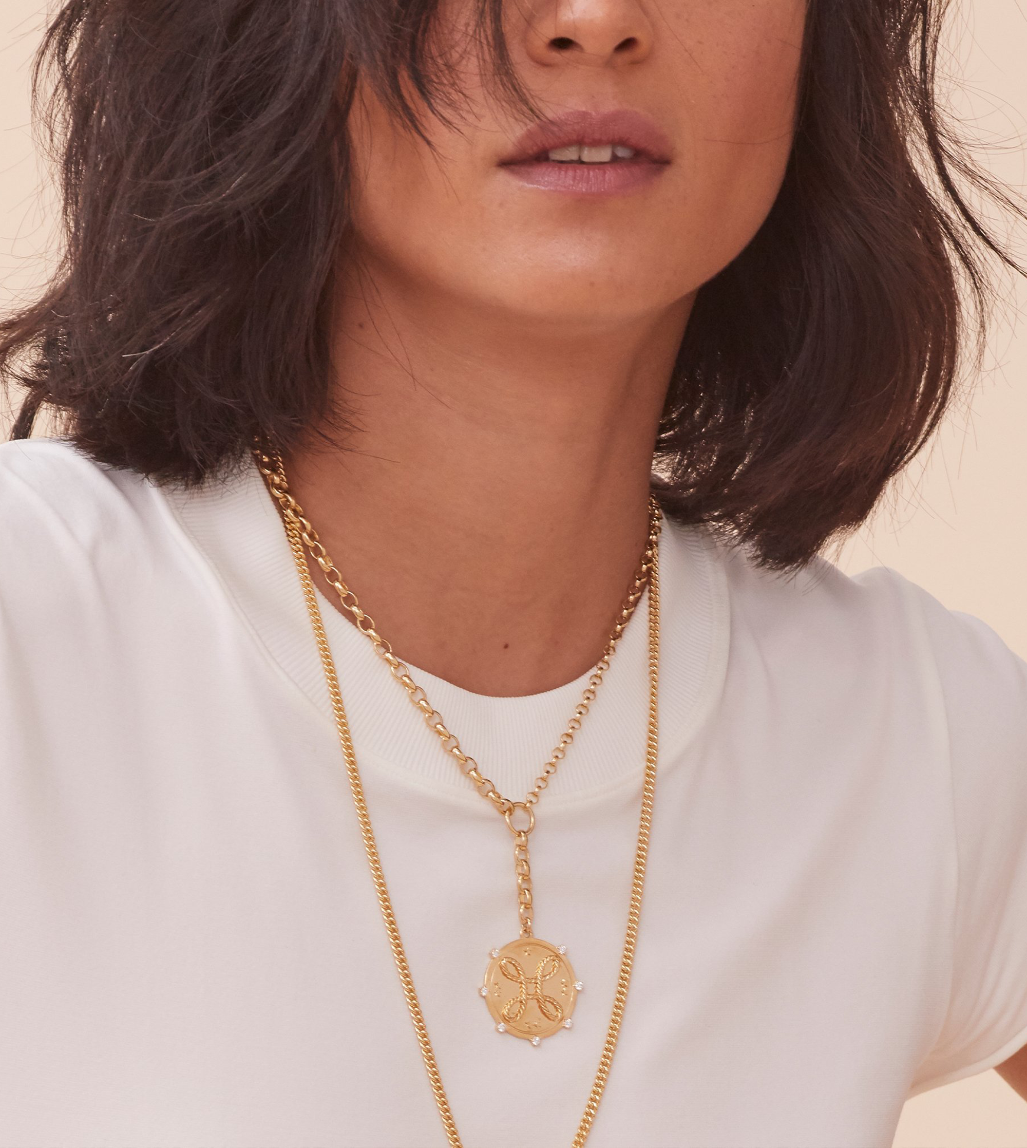True Love Story : Heavy Mixed Belcher Extension Chain Necklace