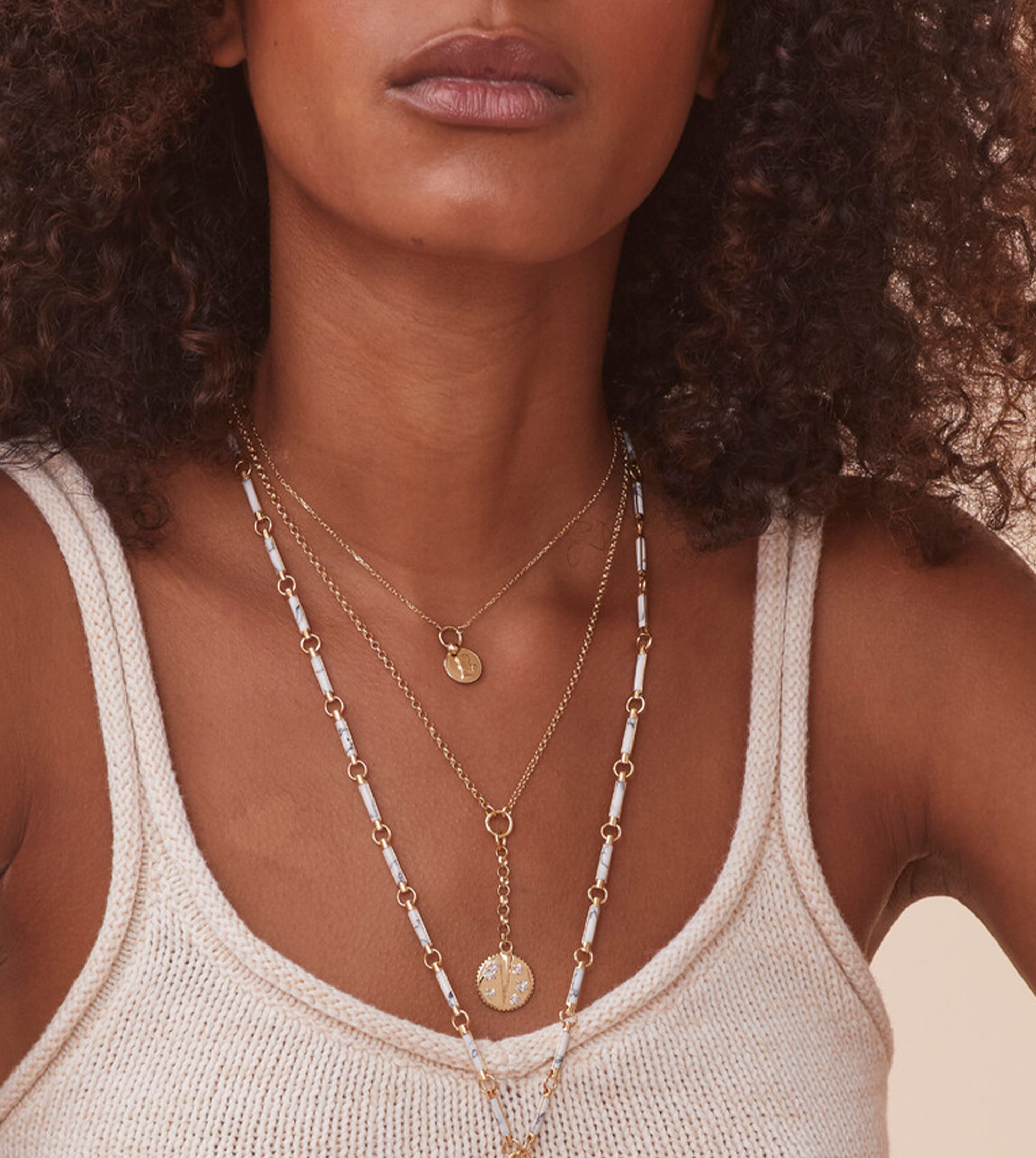 Resilience : Small Mixed Belcher Extension Chain Necklace