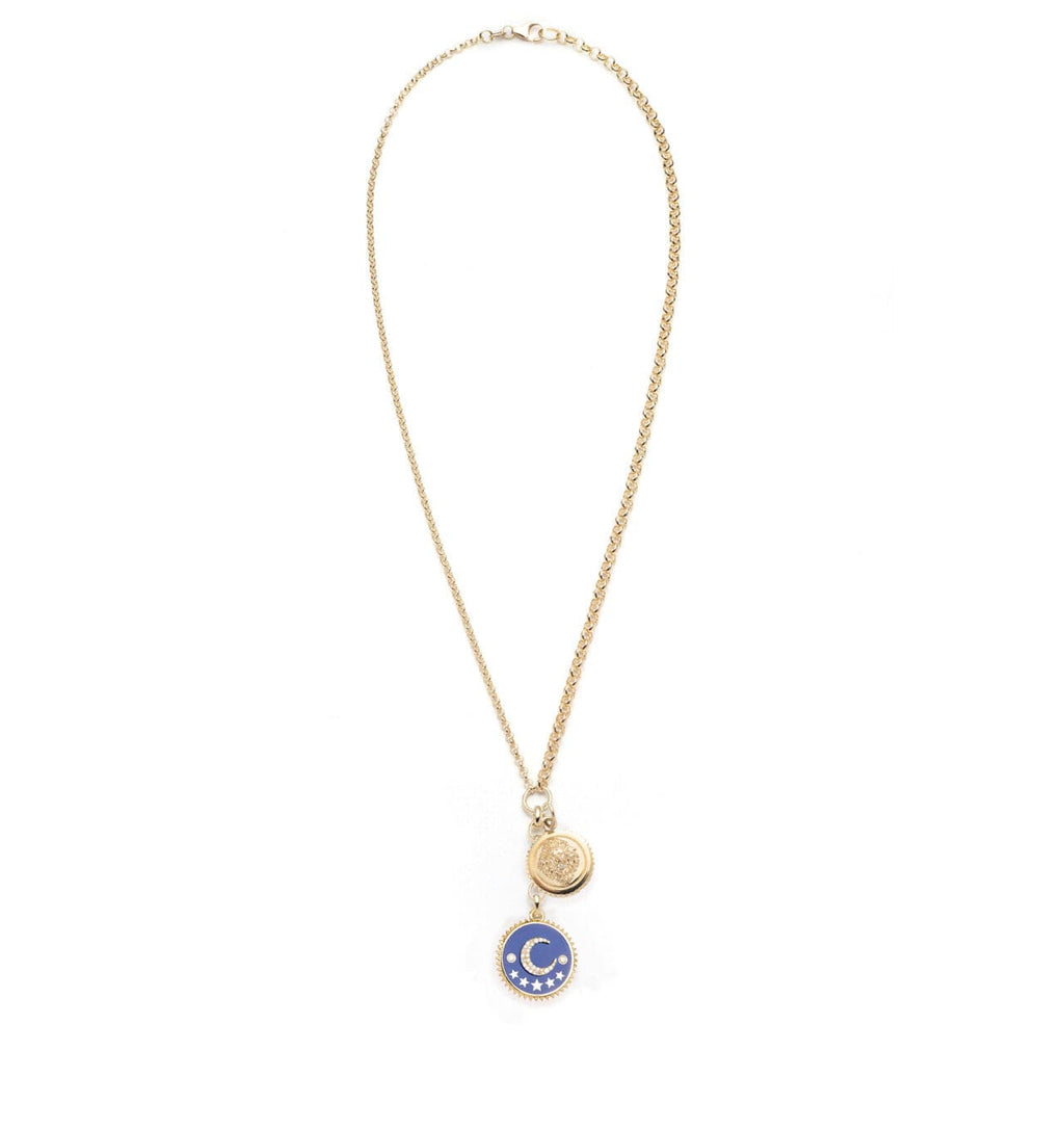 18K Yellow Gold Karma & Strength Enamel Story : Medium Mixed Belcher Extension Chain – FoundRae