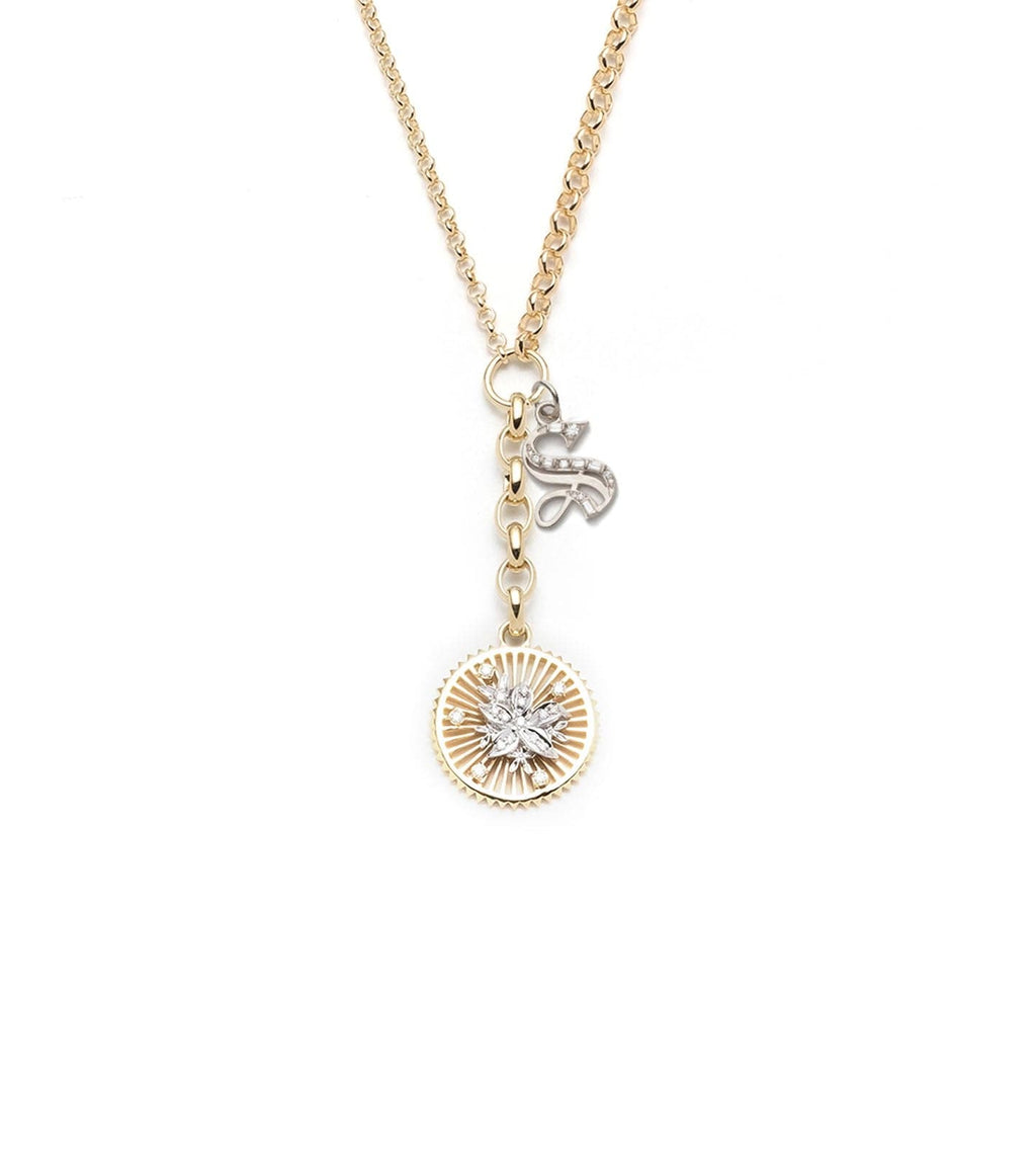 18K Yellow Gold Resilience Initial Story : Medium Mixed Belcher Extension Chain Necklace – FoundRae