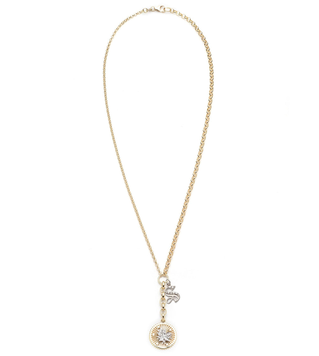 18K Yellow Gold Resilience Initial Story : Medium Mixed Belcher Extension Chain Necklace – FoundRae