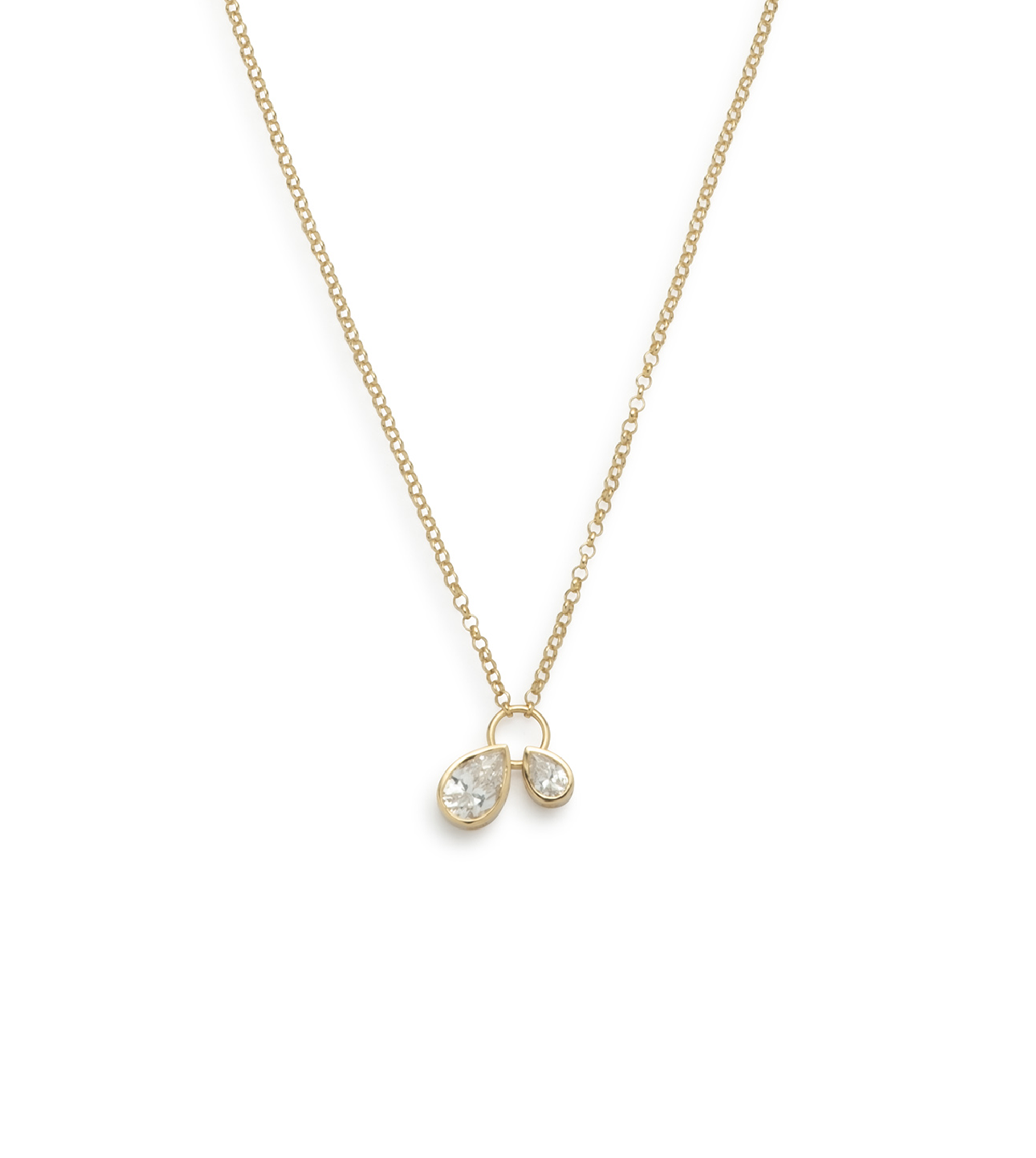Forever & Always a Pair : Diamond Stationary Necklace