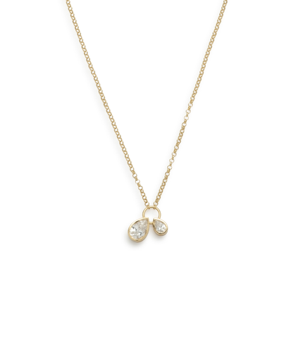 Forever & Always a Pair : Diamond Stationary Necklace