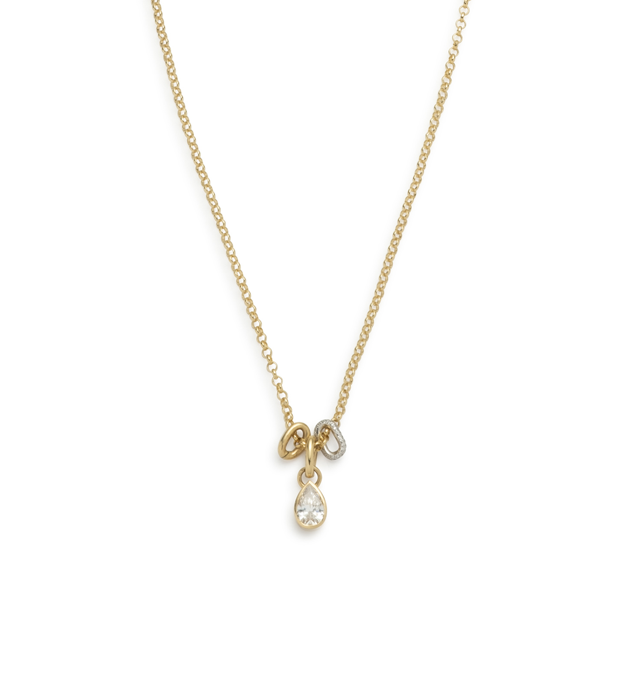 Forever & Always a Pair : Diamond Small Belcher Pave Feature Abacus Chain