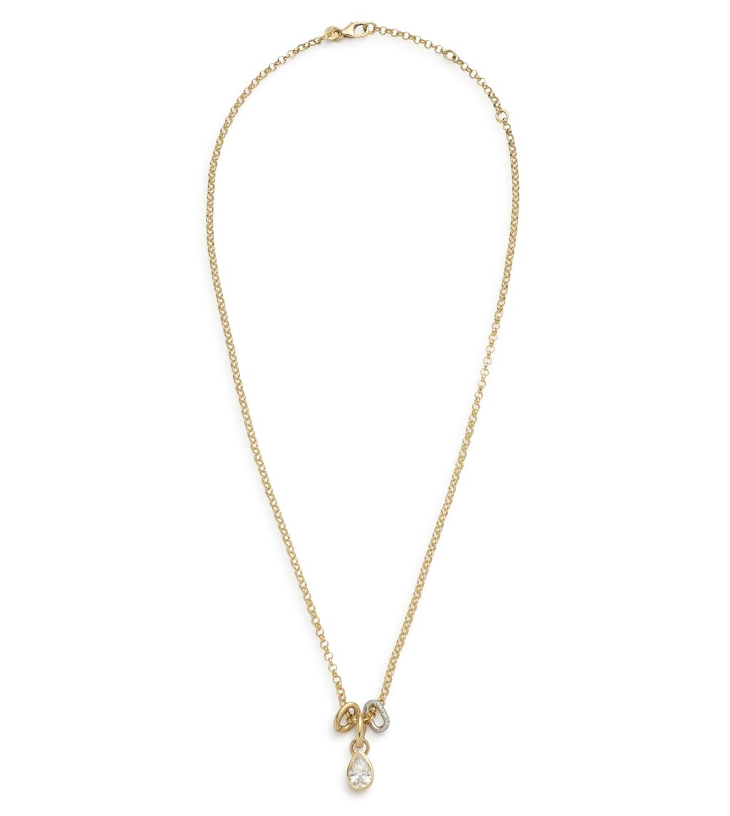 18K Yellow Gold Forever & Always a Pair : Diamond Small Belcher Pave Feature Abacus Chain – FoundRae