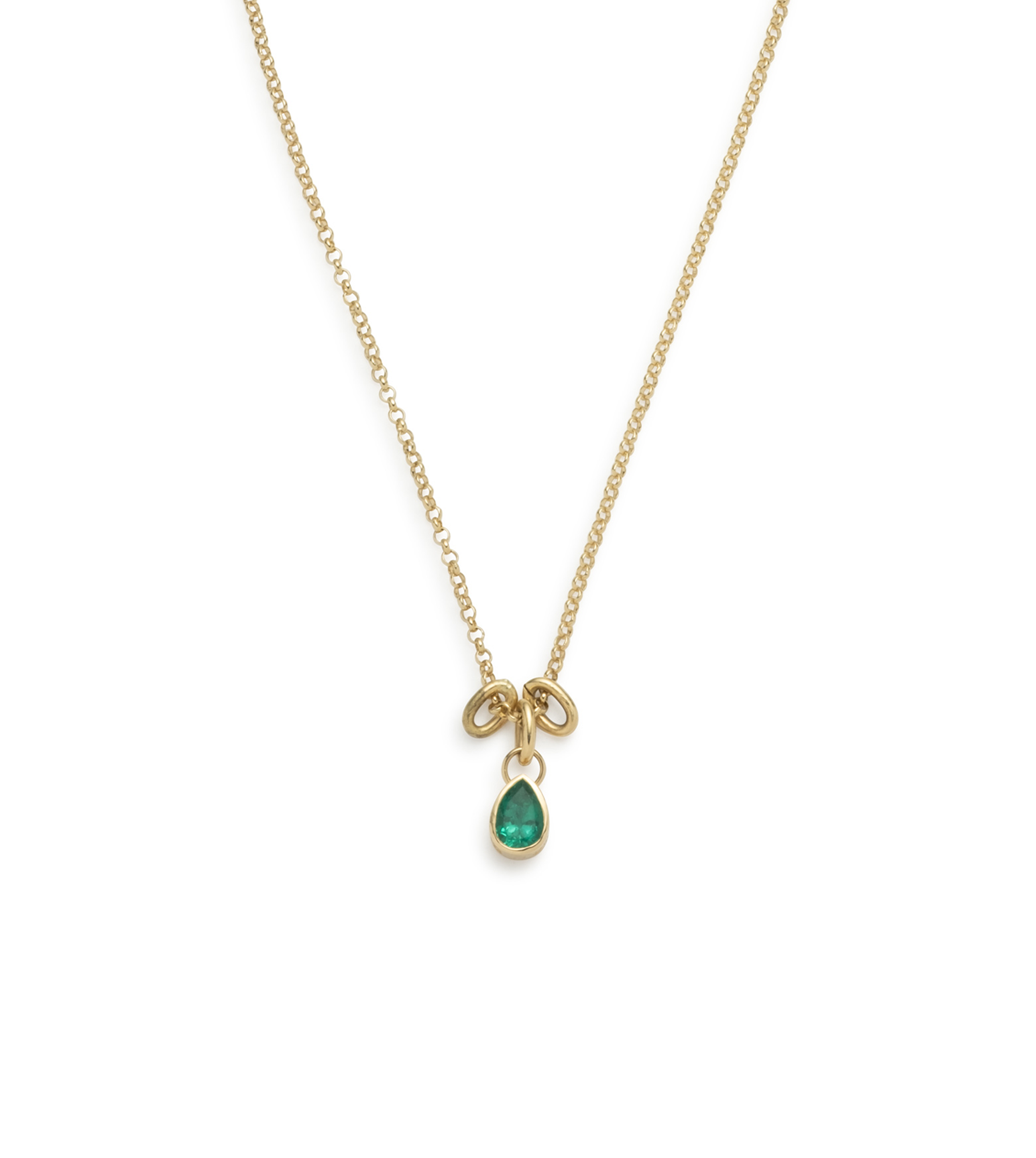 Forever & Always a Pair :  Emerald Small Belcher Abacus Chain