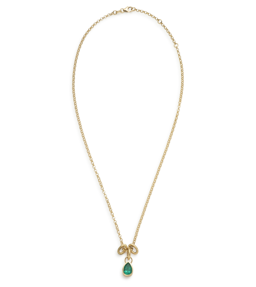 18K Yellow Gold Forever & Always a Pair :  Emerald Small Belcher Abacus Chain – FoundRae