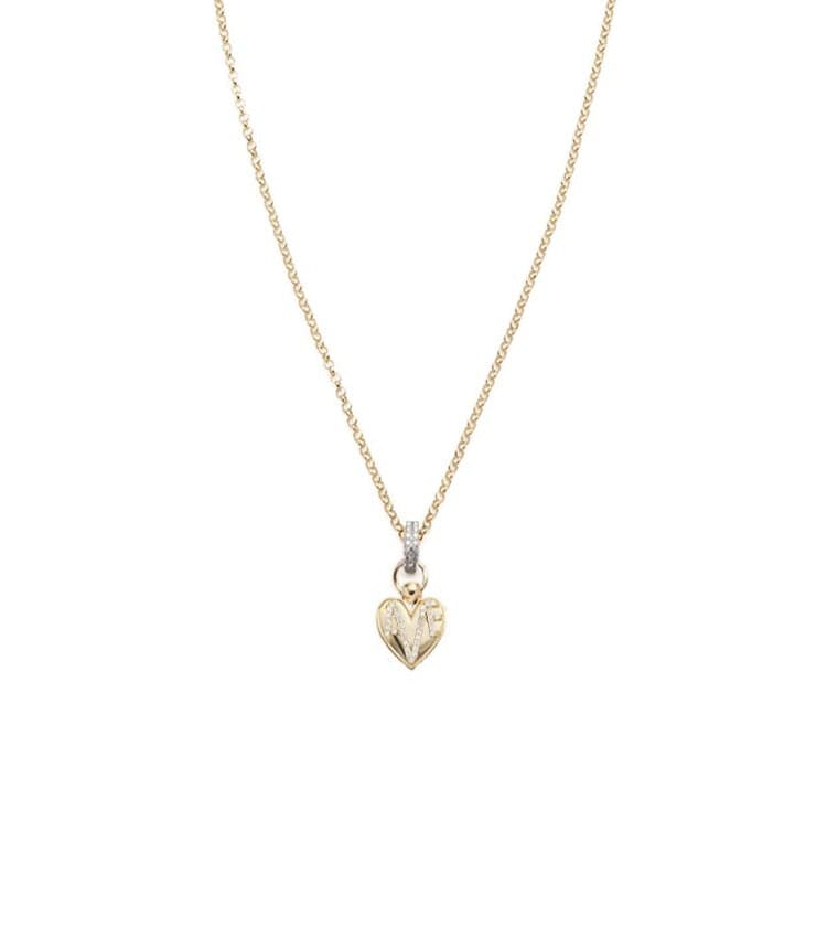 18K Yellow Gold Amate - Love : Fine Belcher Slide Crest Necklace – FoundRae