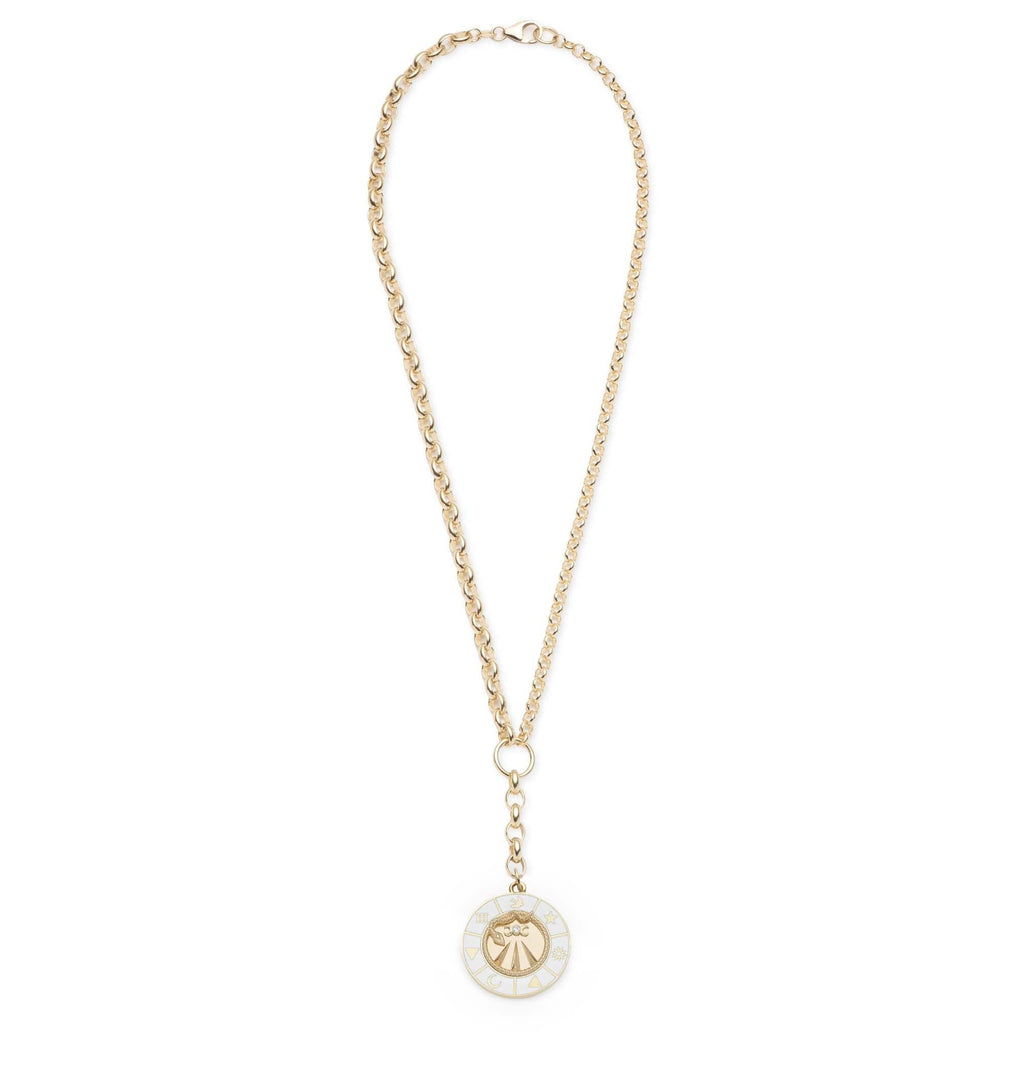 18K Yellow Gold Wholeness : Champleve Heavy Mixed Belcher Extension Chain Necklace – FoundRae