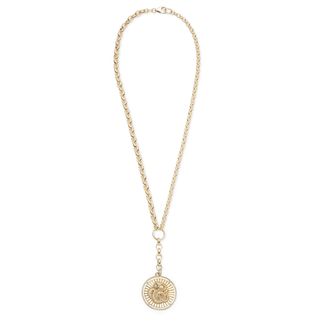 18K Yellow Gold Wholeness : Heavy Mixed Belcher Extension Chain Necklace – FoundRae