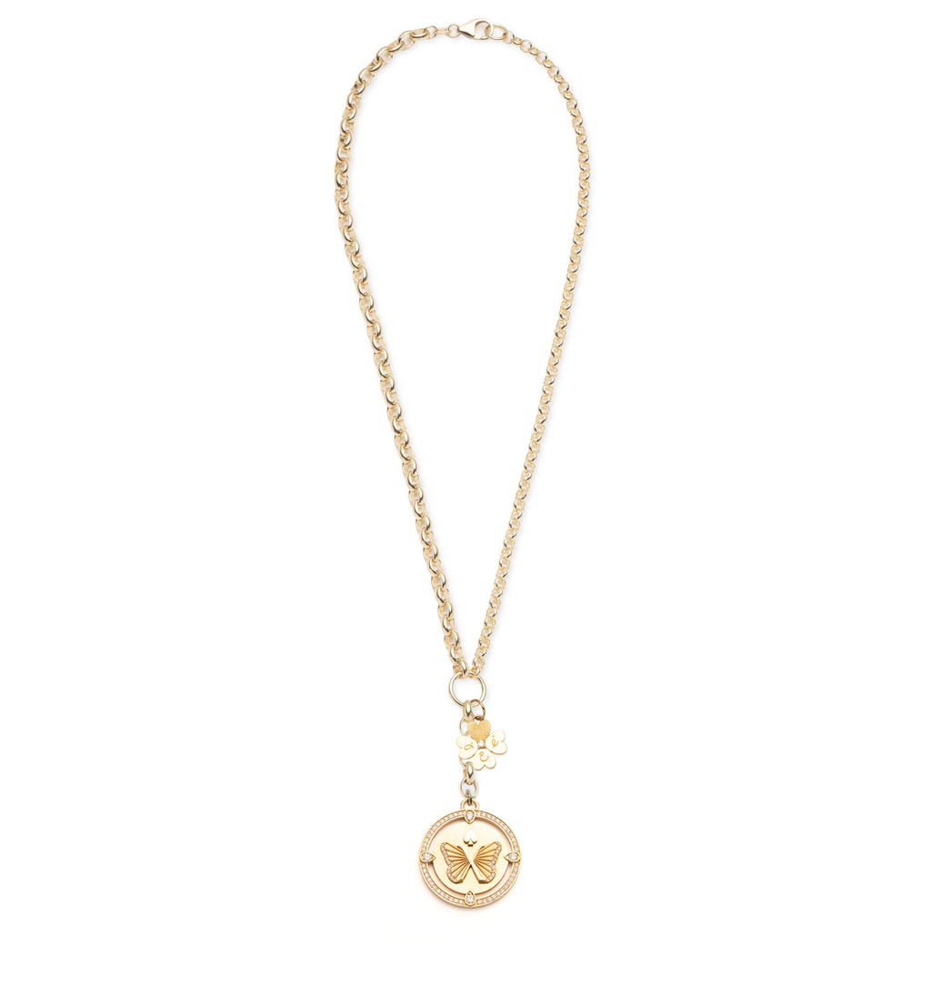 18K Yellow Gold Reverie & Four Heart Clover Story : Heavy Mixed Belcher Extension Chain – FoundRae