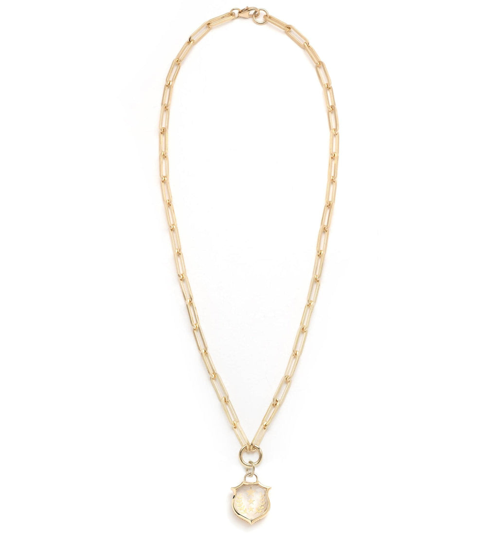 18K Yellow Gold Per Aspera Ad Astra - Dream : Sealed Gemstone Clasic Fob Chain Choker – FoundRae