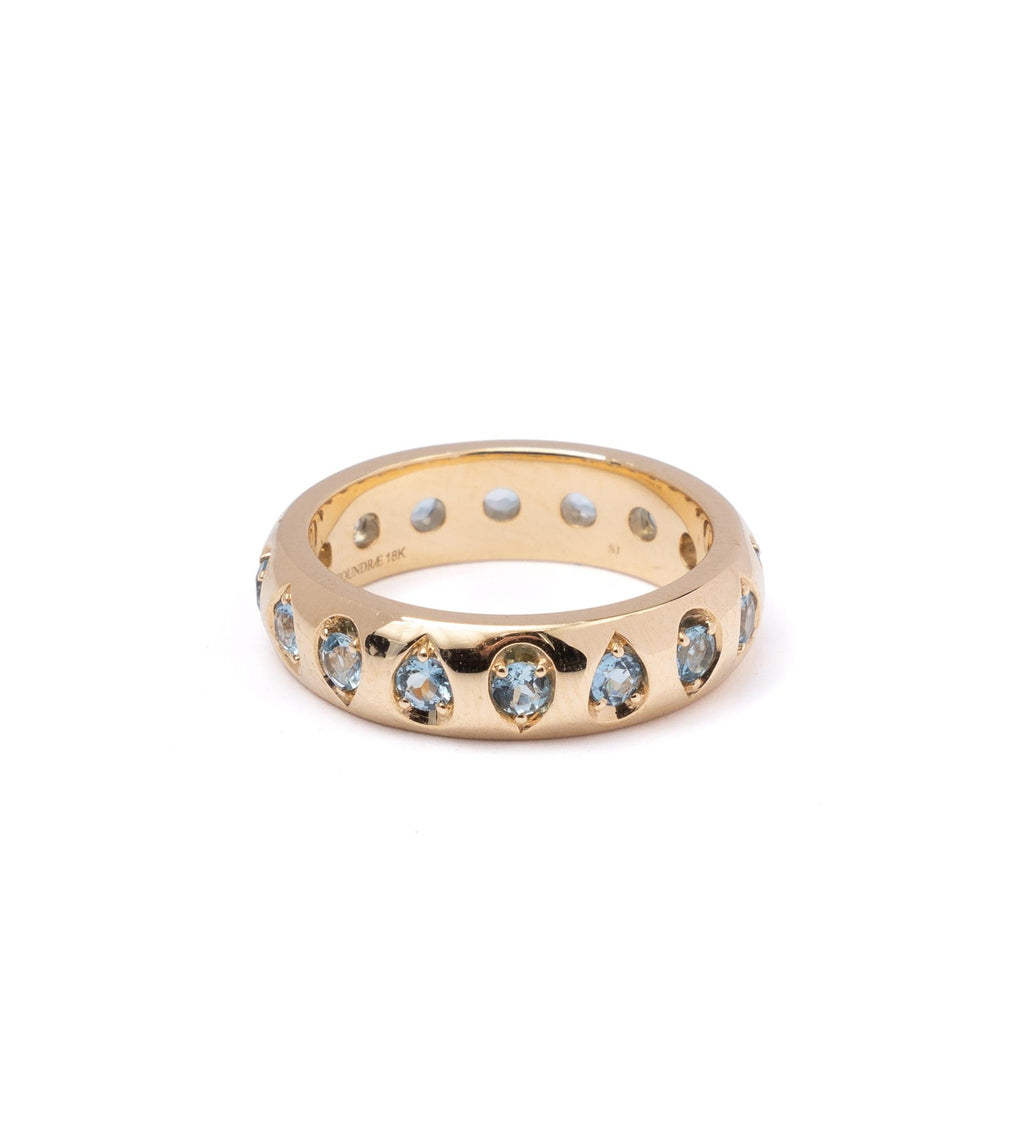 Aquamarine : Gemstone Band view 1