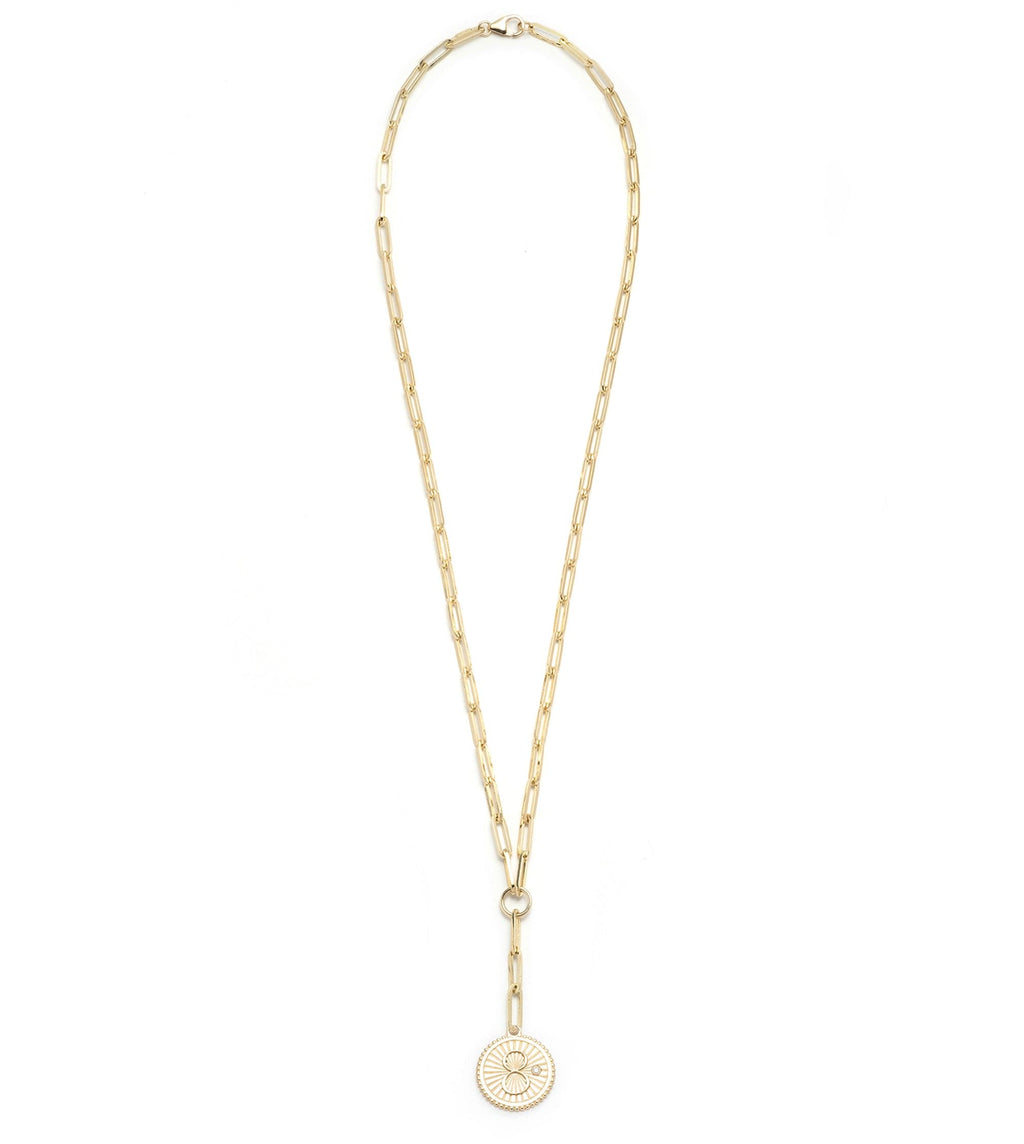 18K Yellow Gold Karma : Classic Fob Clip Extension Chain Necklace – FoundRae