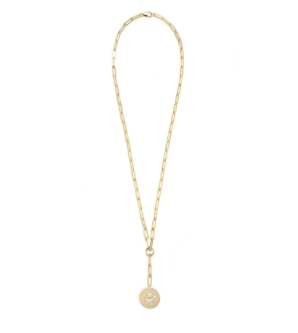 18K Yellow Gold Protection : Classic Fob Clip Extension Chain Necklace – FoundRae