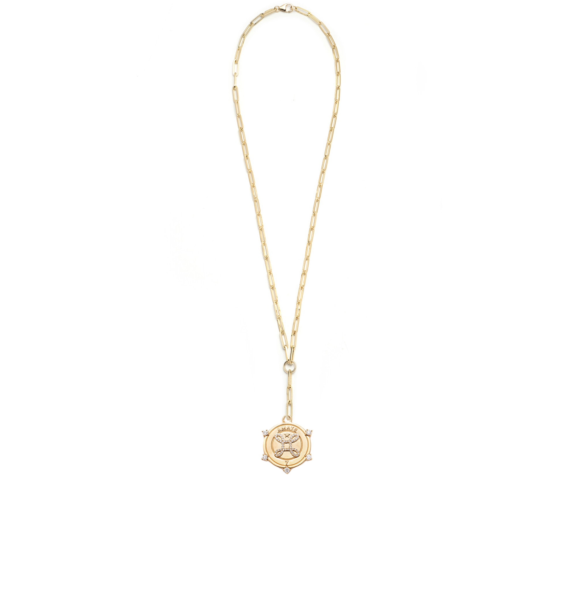 Amate - True Love : Classic Fob Clip Extension Chain Necklace