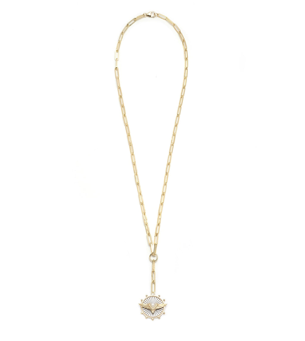 18K Yellow Gold Vivacity : Classic Fob Clip Extension Chain Necklace – FoundRae