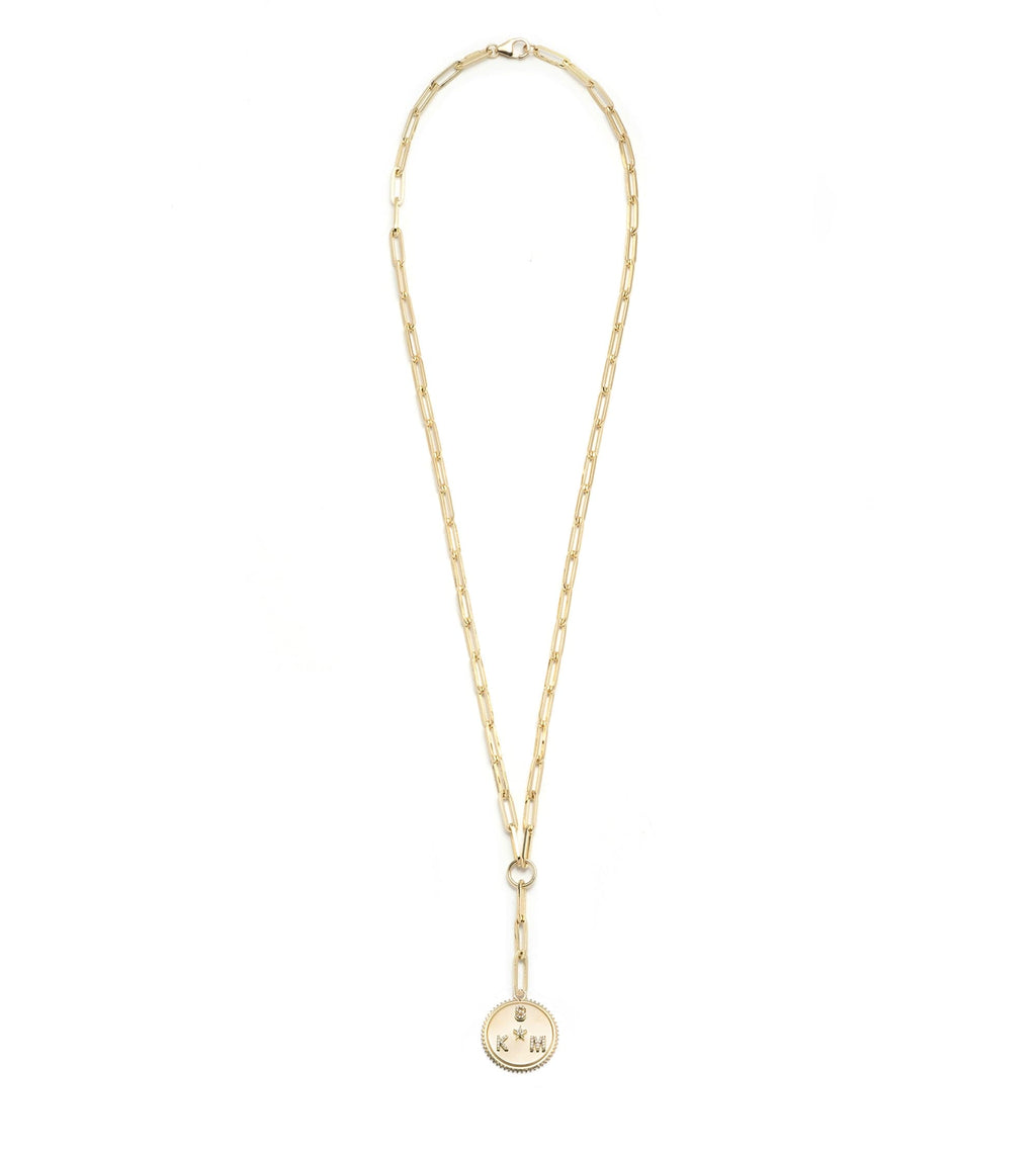 18K Yellow Gold Personalized Medium Star : Refined Clip Extension Chain Necklace – FoundRae