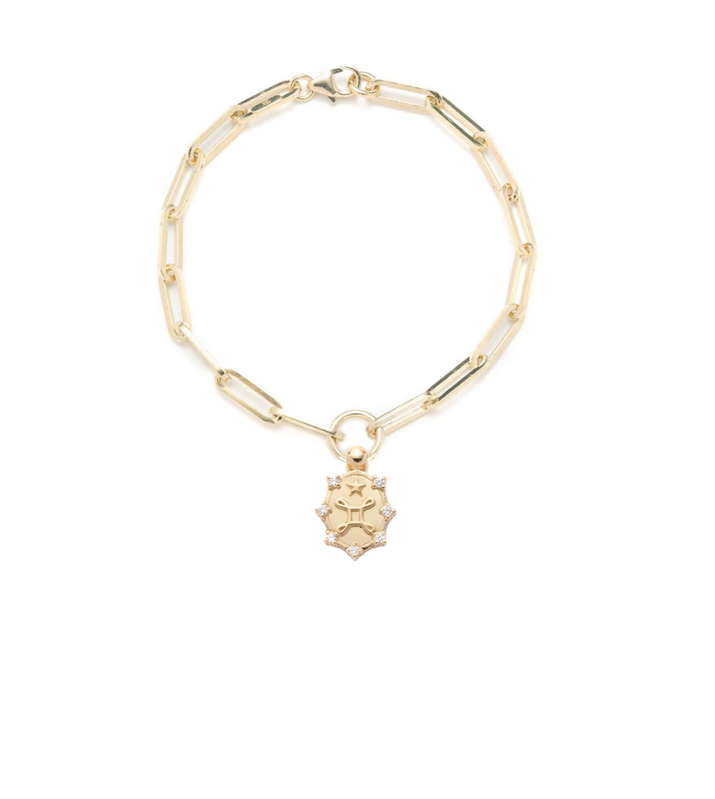 18K Yellow Gold Love : Classic Fob Clip chain Bracelet – FoundRae