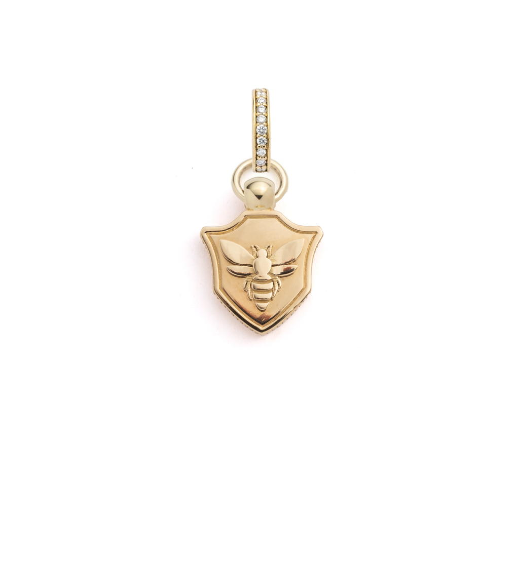 18K Yellow Gold Bee - FoundRae x Every Mother Counts : Miniature Crest with Annex Link – FoundRae