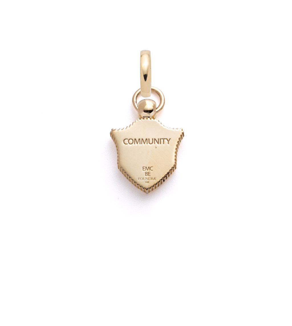 18K Yellow Gold Bee - FoundRae x Every Mother Counts : Miniature Crest with Annex Link – FoundRae