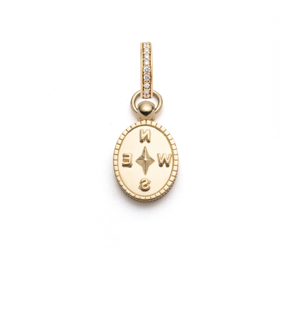 18K Yellow Gold Internal Compass : Miniature Crest with Annex Link – FoundRae