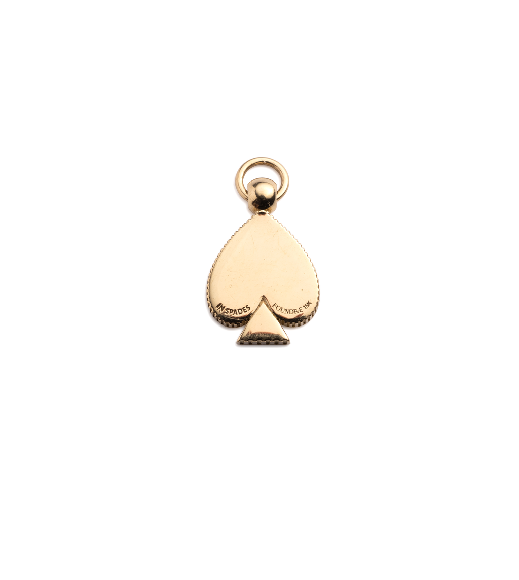 18K Yellow Gold Reverie | Spade Miniature Crest Pendant | Diamond, 18K Yellow Gold – FoundRae view 3