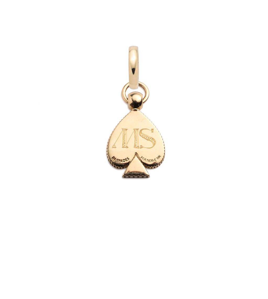 18K Yellow Gold Spade - Reverie : Mini Crest with Annex Link – FoundRae