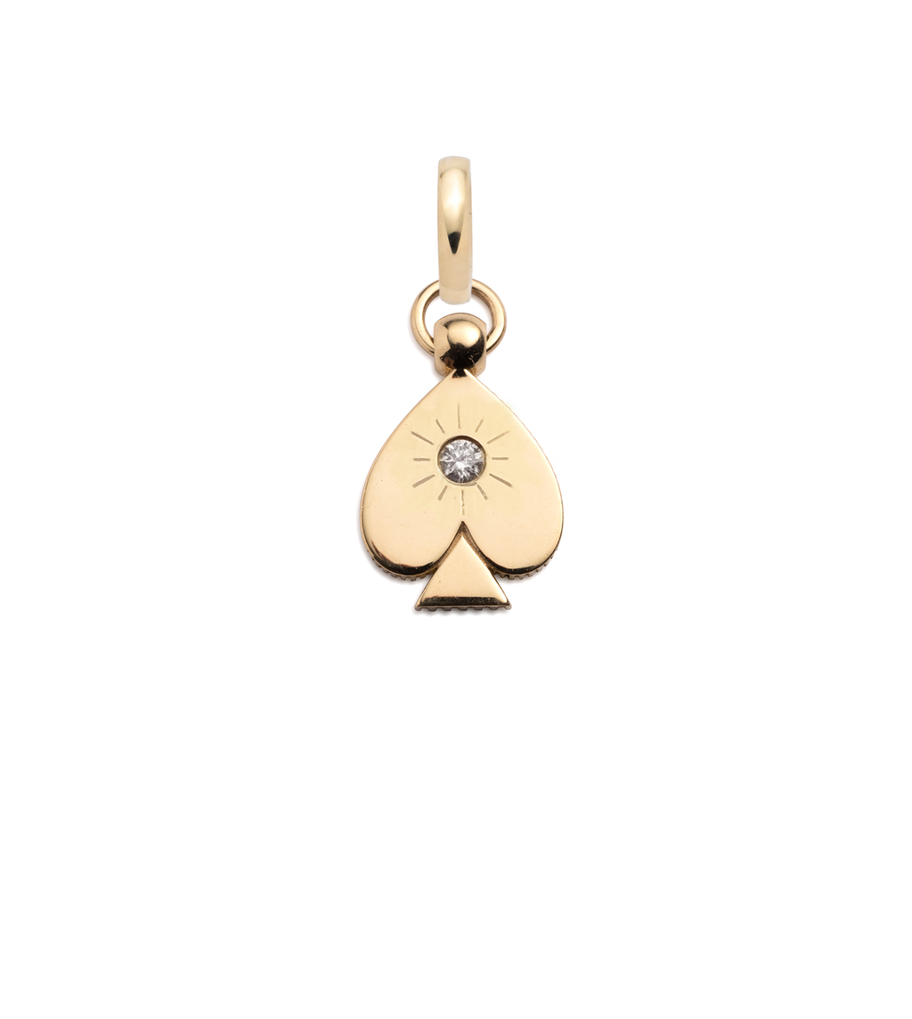 18K Yellow Gold Spade - Reverie : Mini Crest with Annex Link – FoundRae