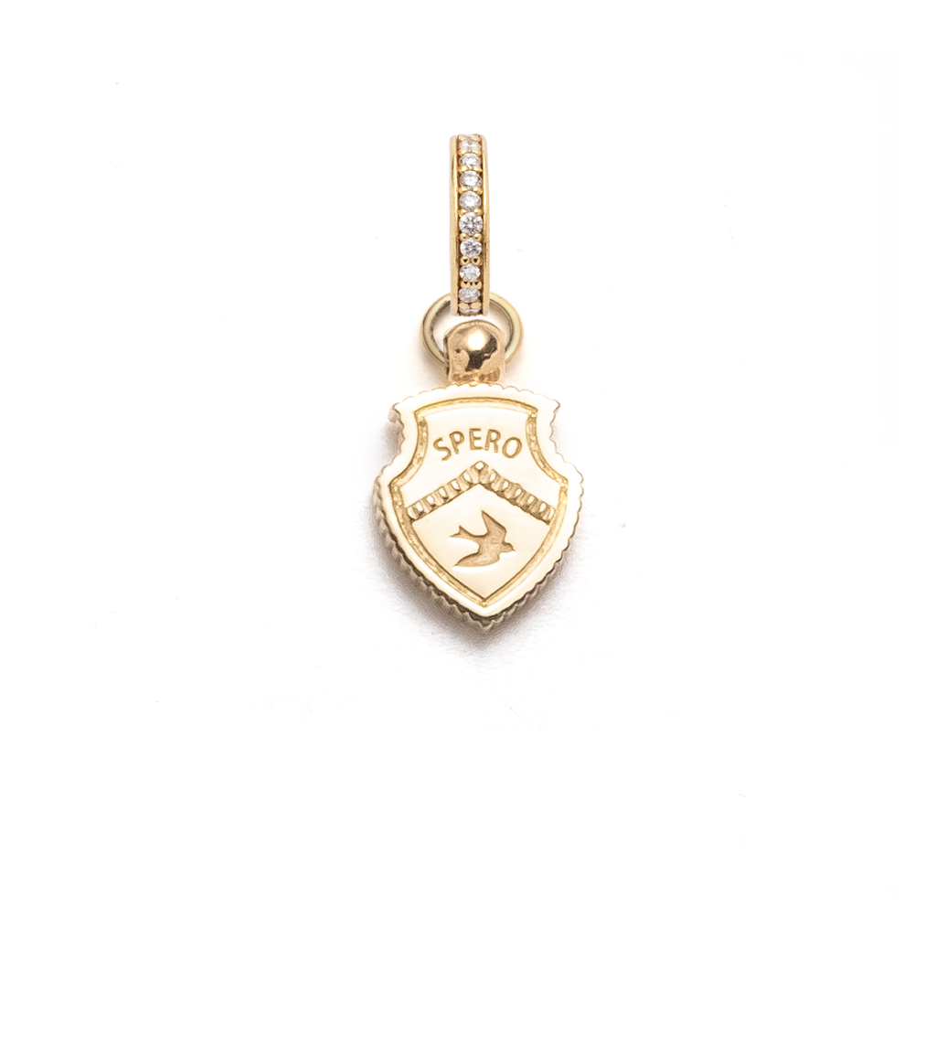 18K Yellow Gold Spero - Resilience : Miniature Crest with Oval Pushgate – FoundRae