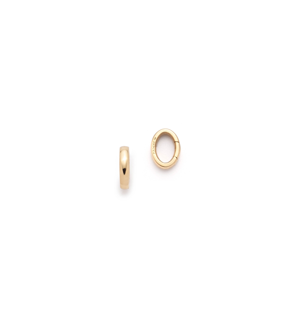 18K Yellow Gold Oval Push Gate Annex Link – FoundRae