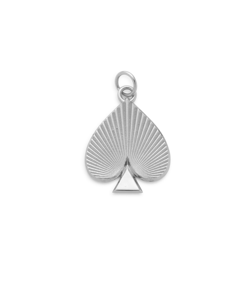 Radiating Spade : Medium Medallion White Gold view 1