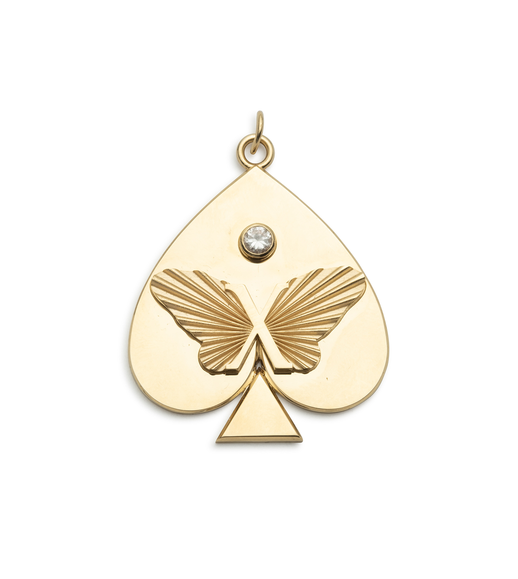 18K Yellow Gold Spade - Reverie : Oversized Medallion – FoundRae