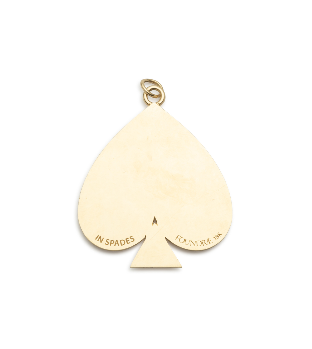 18K Yellow Gold Spade - Reverie : Oversized Medallion – FoundRae