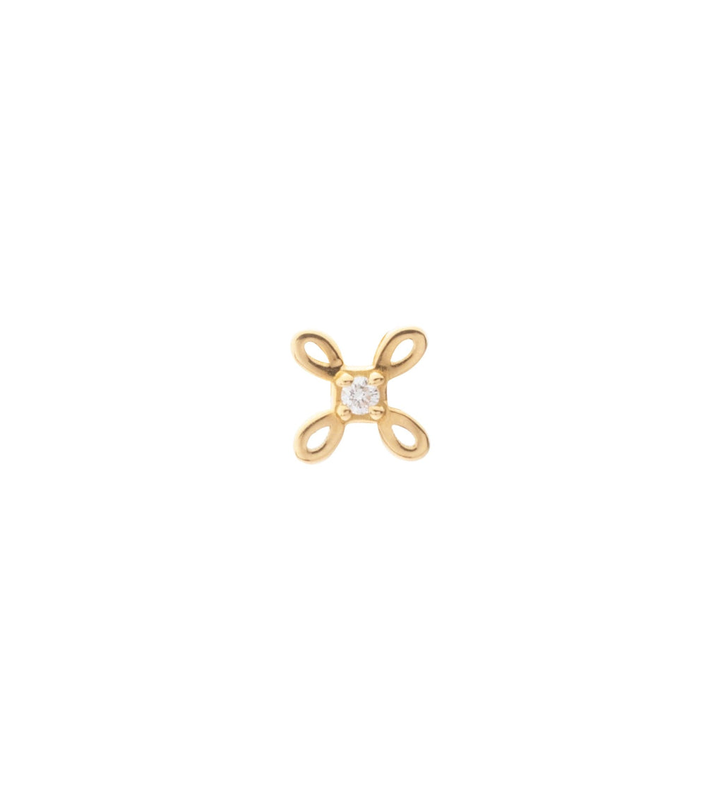 18K Yellow Gold Love Knot - Love : Tenet Stud – FoundRae