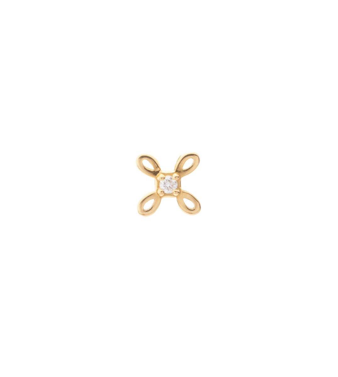 18K Yellow Gold Love Tenet Stud Earring – FoundRae