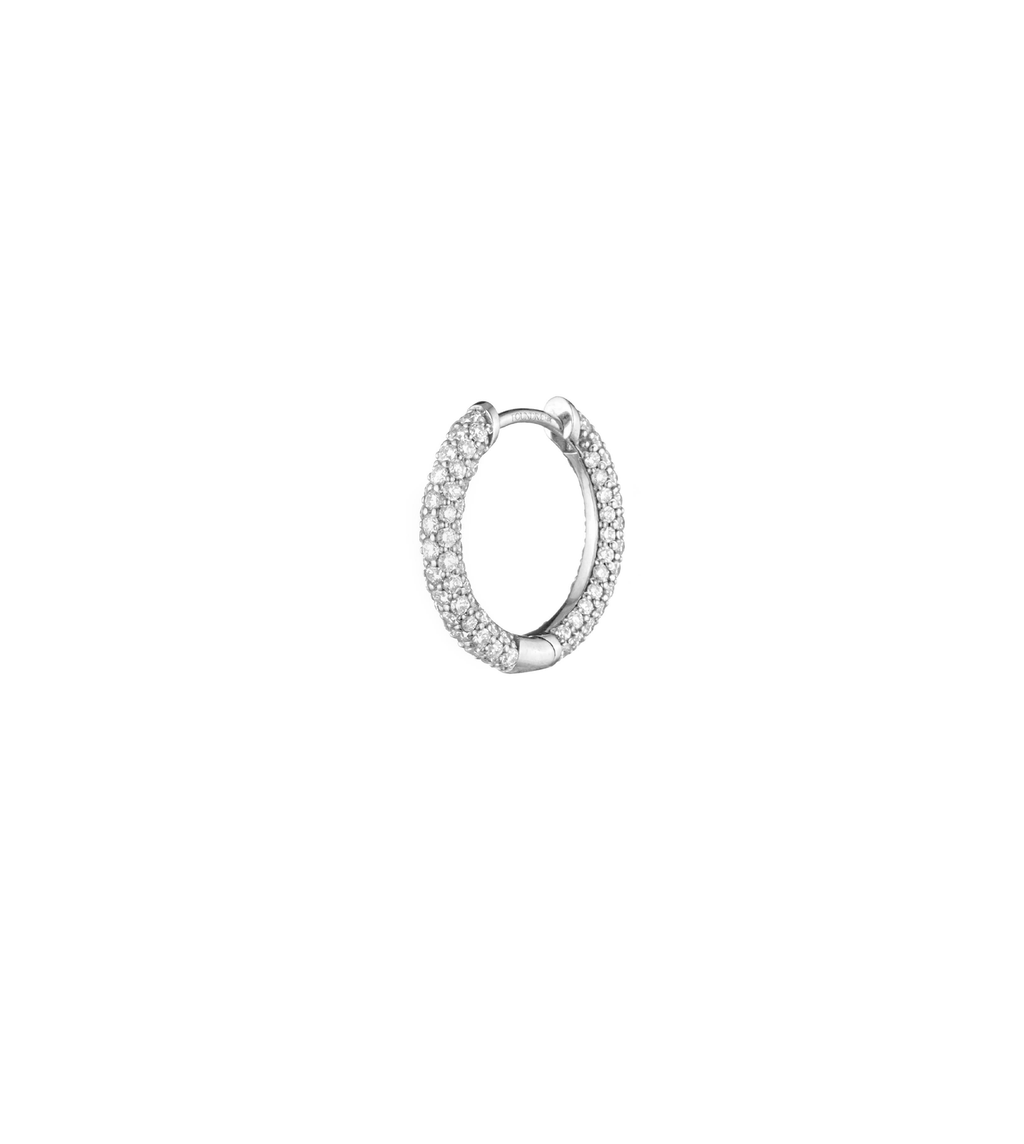 Small Pave Chubby : Ear Hoop view 1