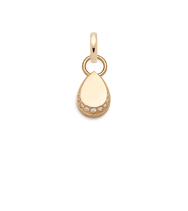 Engravable Pear : Miniature Medallion with Oval Pushgate