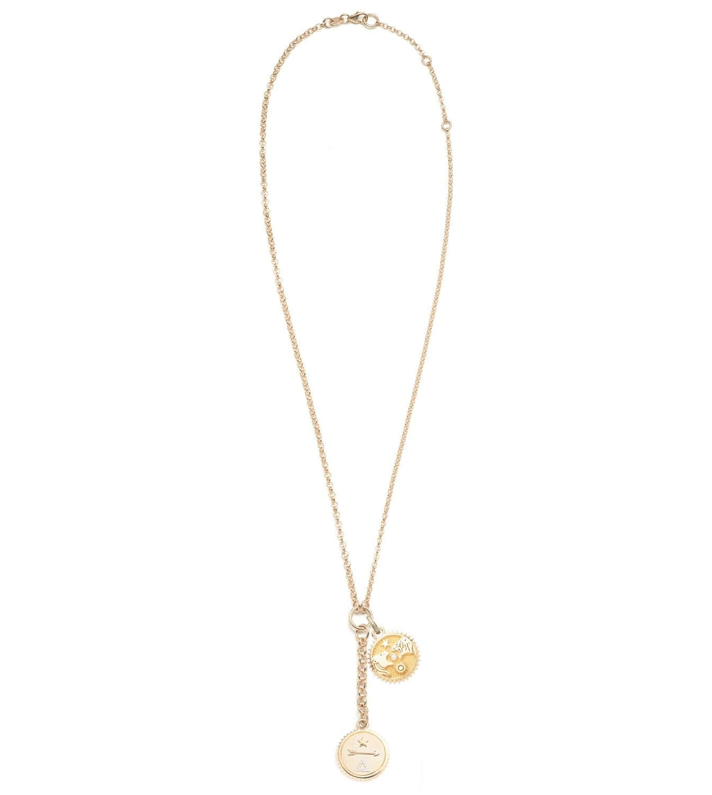 18K Yellow Gold Dream & Strength Story : Small Mixed Belcher Extension Chain Necklace – FoundRae