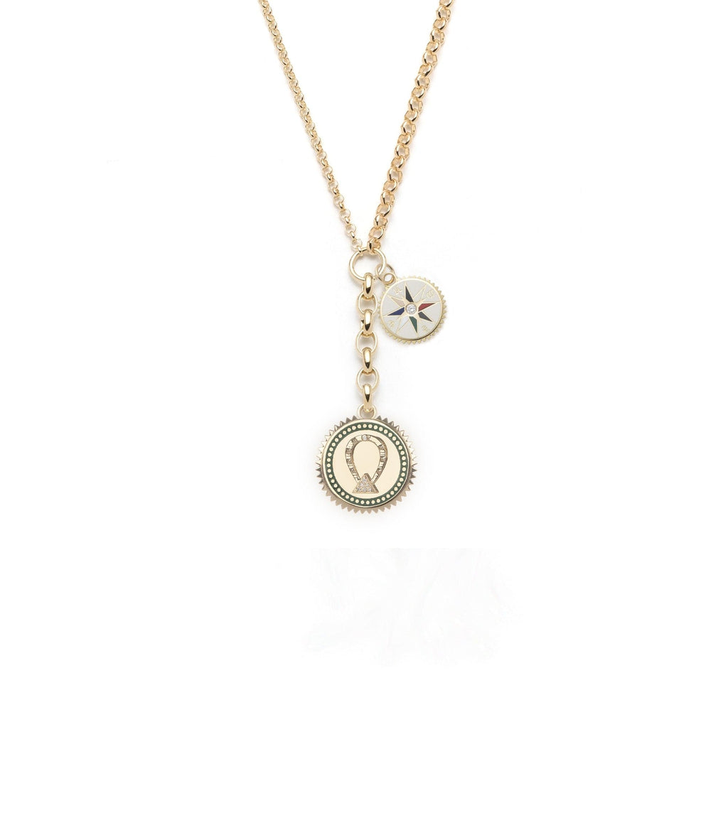 18K Gold Protection & Internal Compass : Medium Mixed Belcher Extension Chain Necklace – FoundRae