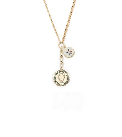 Protection & Internal Compass : Medium Mixed Belcher Extension Chain Necklace