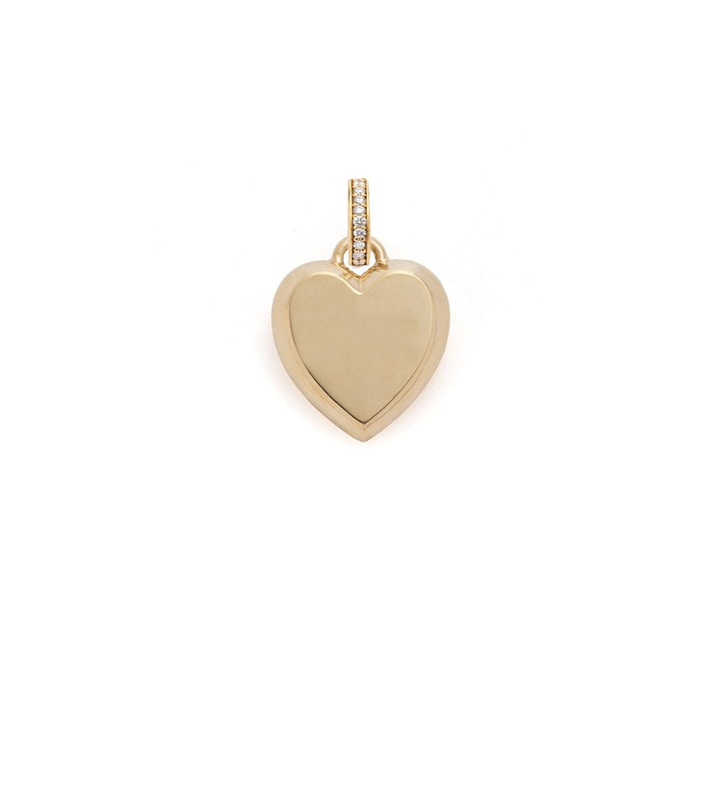 18K Yellow Gold Heart - True Love : Medium Ingot Medallion with Oval Pushgate – FoundRae