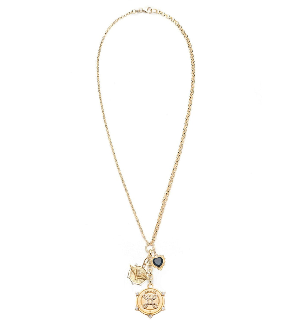 18K Gold True Love Knot - True Love & Vivacity : Medium Mixed Belcher Extension Necklace – FoundRae